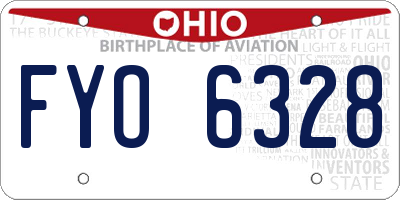 OH license plate FYO6328