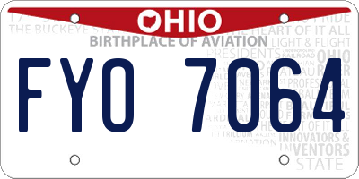 OH license plate FYO7064
