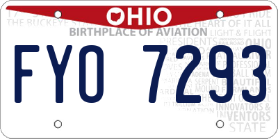 OH license plate FYO7293