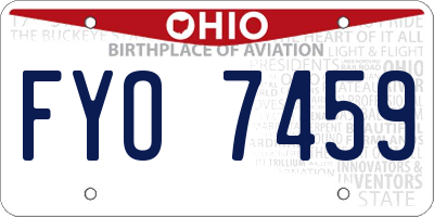 OH license plate FYO7459