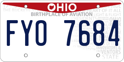 OH license plate FYO7684