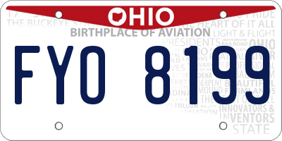 OH license plate FYO8199