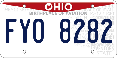 OH license plate FYO8282
