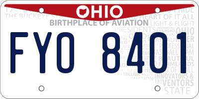 OH license plate FYO8401