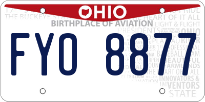 OH license plate FYO8877