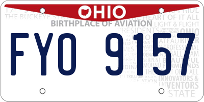 OH license plate FYO9157
