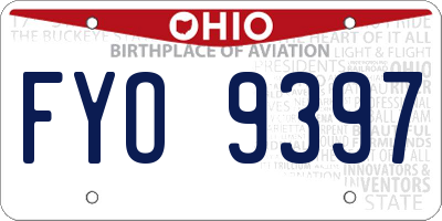 OH license plate FYO9397