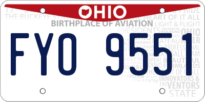 OH license plate FYO9551