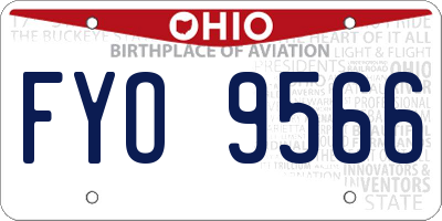 OH license plate FYO9566