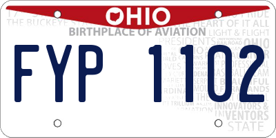OH license plate FYP1102