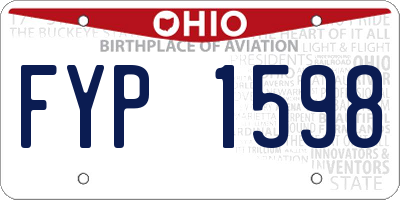 OH license plate FYP1598