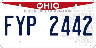 OH license plate FYP2442