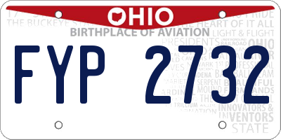 OH license plate FYP2732