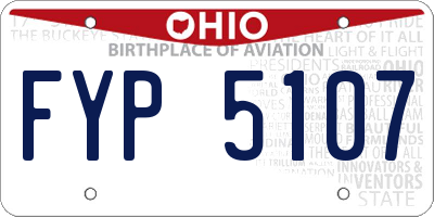 OH license plate FYP5107