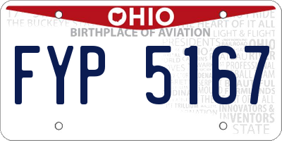 OH license plate FYP5167