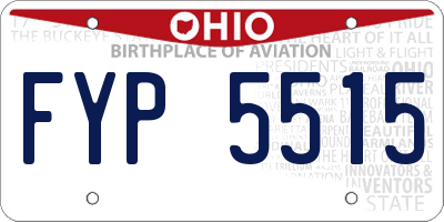 OH license plate FYP5515
