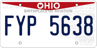 OH license plate FYP5638