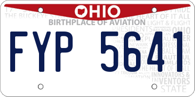 OH license plate FYP5641