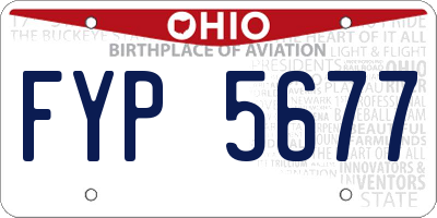 OH license plate FYP5677