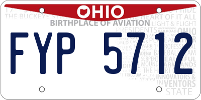 OH license plate FYP5712