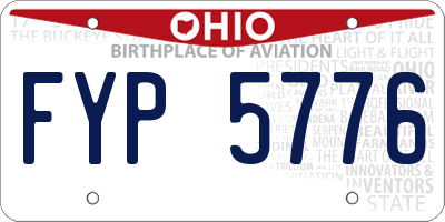 OH license plate FYP5776