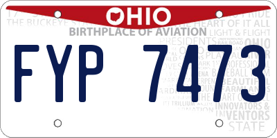 OH license plate FYP7473