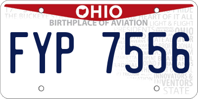 OH license plate FYP7556