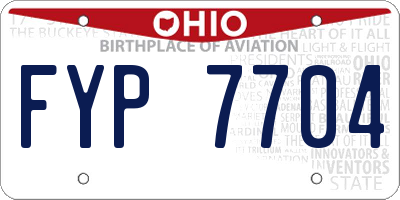 OH license plate FYP7704