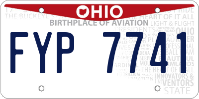 OH license plate FYP7741