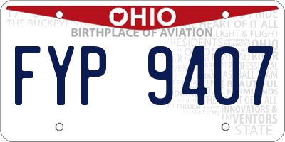 OH license plate FYP9407
