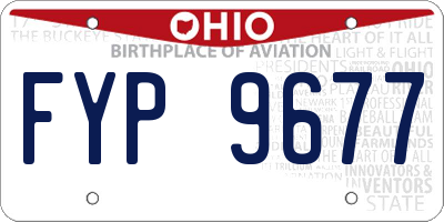 OH license plate FYP9677