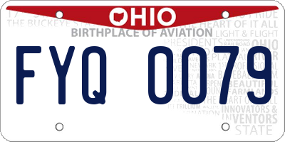 OH license plate FYQ0079