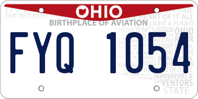OH license plate FYQ1054