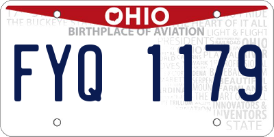 OH license plate FYQ1179