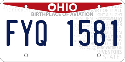 OH license plate FYQ1581