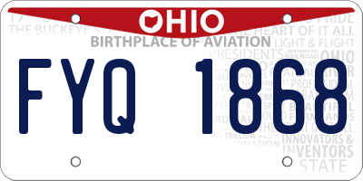 OH license plate FYQ1868