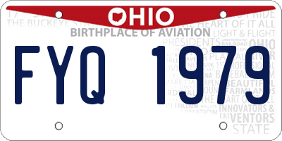 OH license plate FYQ1979