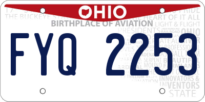 OH license plate FYQ2253