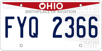 OH license plate FYQ2366