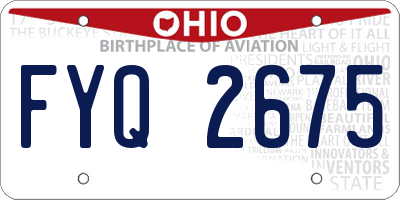 OH license plate FYQ2675