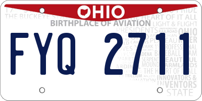 OH license plate FYQ2711