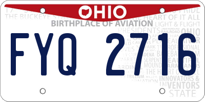 OH license plate FYQ2716