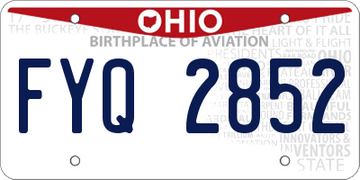 OH license plate FYQ2852