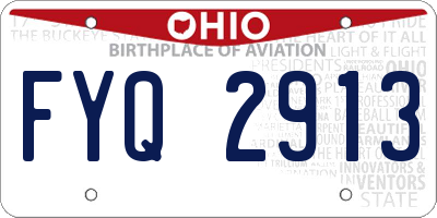 OH license plate FYQ2913