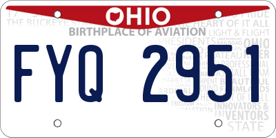 OH license plate FYQ2951