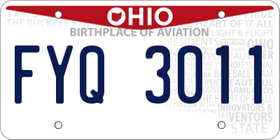 OH license plate FYQ3011