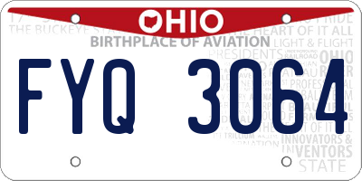 OH license plate FYQ3064