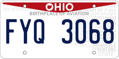 OH license plate FYQ3068