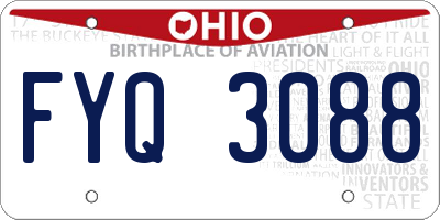 OH license plate FYQ3088