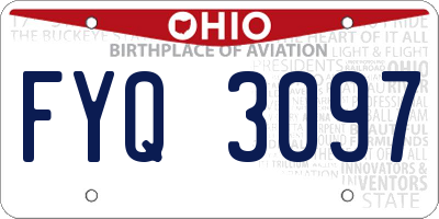 OH license plate FYQ3097